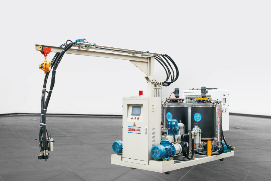 Two-komponen mesin injeksi tekanan tinggi poliuretan tinggi dengan trek